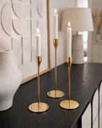 Zlatni set svećnjaka Aura (3 kom)