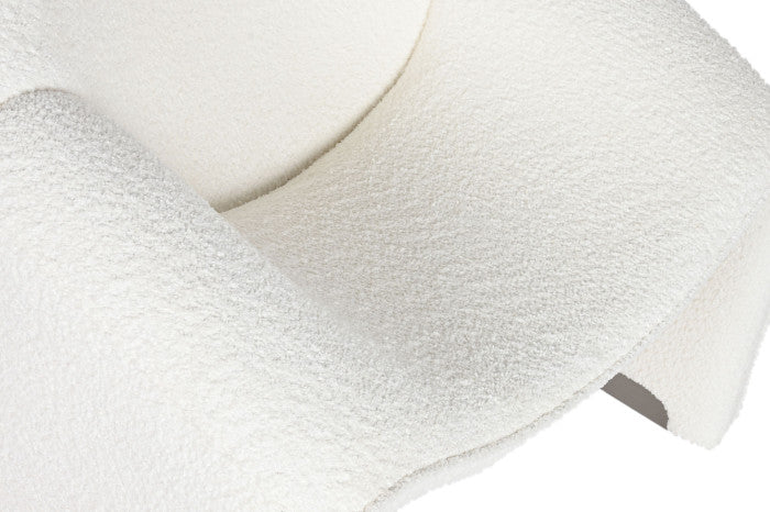 Arctic Fotelja Bouclé Bela