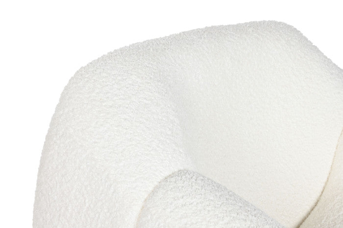 Arctic Fotelja Bouclé Bela