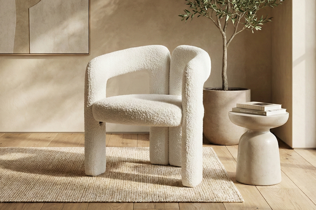 Aria Bouclé Fotelja